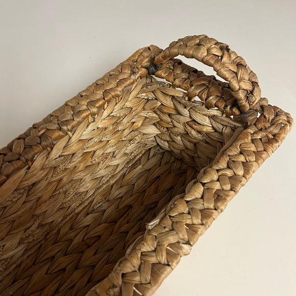 Woven Rectangular Basket - Picture 3 of 11